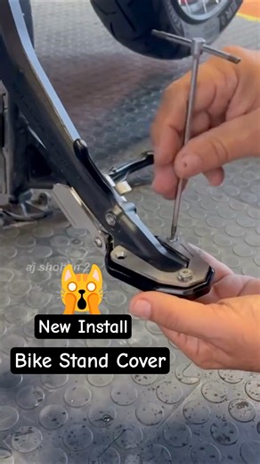 New Install Black Colour Stand Cover in Bike Modified #shorts #bike #stand #modified #usa #usashorts