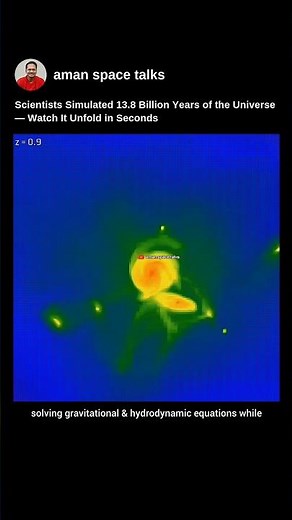 Scientists Simulated 13.8 Billion Years Of The Universe — Watch It Unfold In Seconds #space #shorts