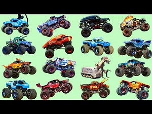 Monster Vehicles Collection - Monster Trucks - Monster Jam Video - The Kids' Picture Show
