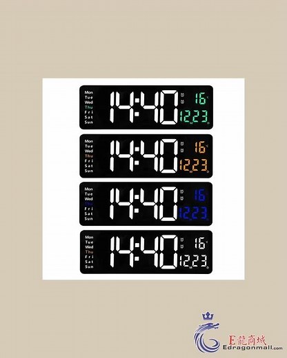 CRONY 6626 Electronic Clock Living Room Wall-Mounted Large Screen Display LED Digital Clock