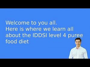 IDDSI puree diet level 4 explainer