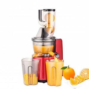 [Hot Item] Large Diameter 76mm New Design High Juice Yield Fruit Cold Press Slow Juicer Extractor Machine