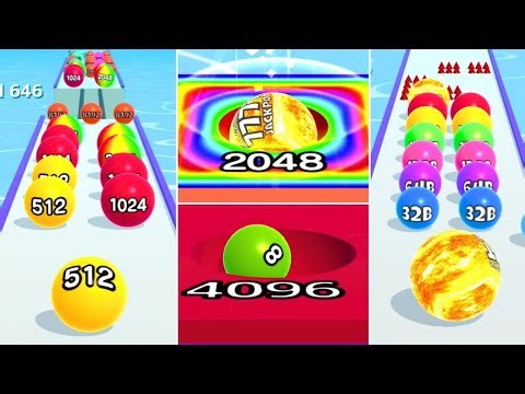 ORIGINAL vs SUN BALL 😱🔥 Ball Run 2048 | Real vs Edited Gameplay! iOS Android Max Levels Gameplay