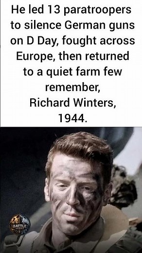 ​13 men. Enemy lines. A legendary mission that changed history.#RichardWinters#RealHeroes#WorldWar2