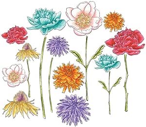 Sizzix 661613 Framelits Die Set, Flower Garden & Mini Bouquet (18 Dies)