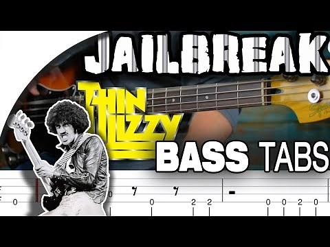 Thin Lizzy - Jailbreak | Bass Cover With Tabs in the Video