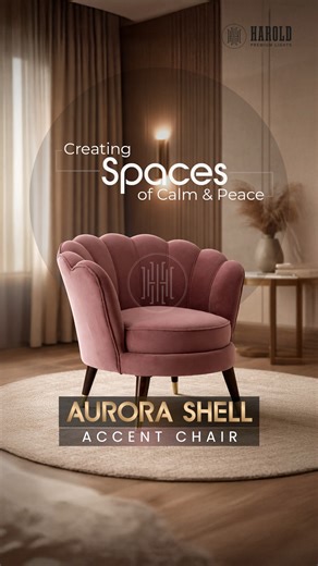 Harold Premium Lights on Instagram: "Where design becomes a statement. The Aurora Shell Accent Chair blends sculptural elegance with plush comfort, making it the perfect accent for modern luxury interiors. Crafted to stand out, designed to be admired — from living rooms to boutique spaces. Discover refined seating. Explore now — link in bio. #AuroraShellAccentChair #LuxuryAccentChair #DesignerFurnitureIndia #PremiumSeating #ModernLuxuryLiving #InteriorInspiration #StatementFurniture #HomeDecorIn