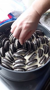 Lining Oreos in a springform pan and covering them in cake batter makes me wonder what else I can stuff into a cake 🤔 Recipe linked in bio @onesweeetmama @onesweeetmama @onesweeetmama #weekendbaking #cakesofinstagram #oreocookies #bakestagram #funfetti | One Sweet Mama