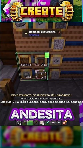 We make ANDESITE SIDING FARM mod Create in Minecraft Survival | Episode 26 #short 2