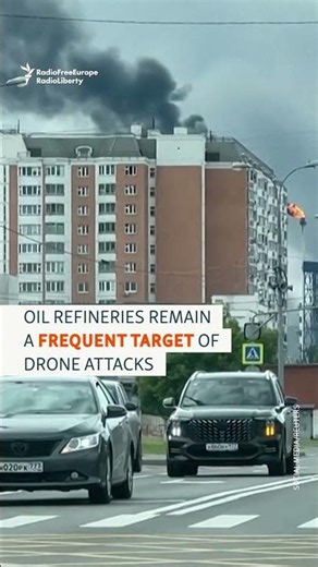Massive Ukrainian Drone Strike Targets Moscow Region's Largest Fuel Supplier #shorts
