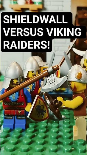 🛡️LEGO Shield Wall vs Viking Raiders!