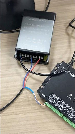 How to Wire LED DMX Pixel Tape Rope with Power Adapter and DMX Controller #tutorial