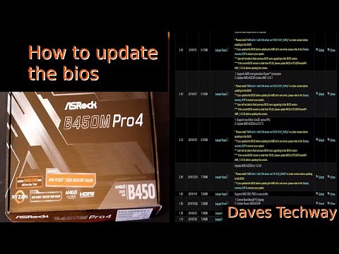 How to update the bios on the Asrock B450M Pro 4 motherboard