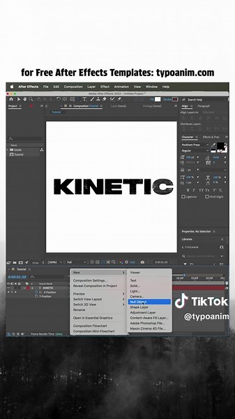 Tutorial de Tipografía Cinemática en After Effects