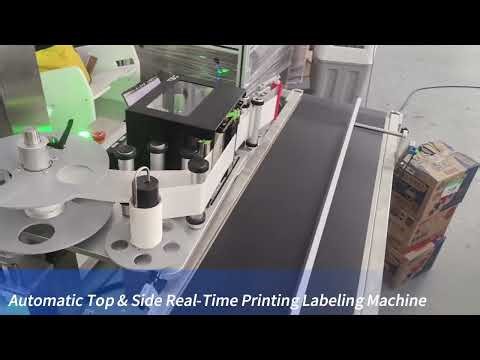 Automatic Top & Side Real-Time Printing Labeling Machine