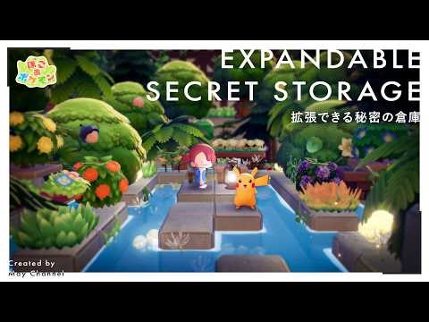 This Waterfall Hides a SECRET (and EXPANDABLE!) Storage Room | Pokémon Pokopia