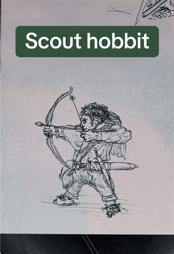 I drew one and now I can’t stop. I’m drawing a hobbit army! #lordoftherings #lotr #art #sketchbook #drawing