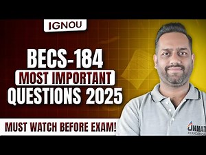 BECS 184 Question Paper June 2025 Solved | BECS 184 Data Analysis IGNOU Important Question