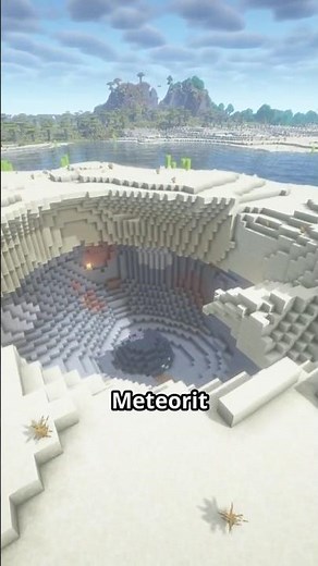 Ein Krater mit Meteorit als Seed | Minecraft Java & Bedrock Seed