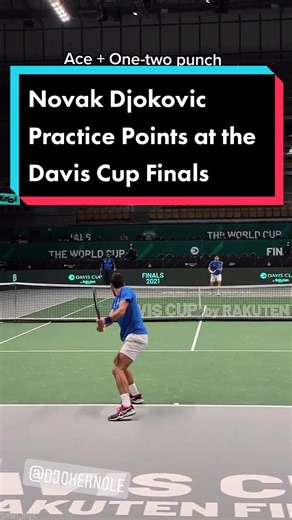 Novak Djokovic Practice Points at the Davis Cup Finals