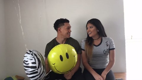 HELIUM BALLOON CHALLENGE!!! (prank at end)