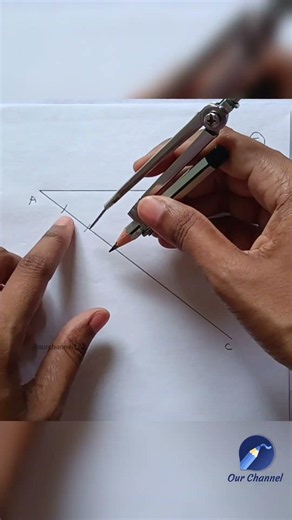 Dividing a line into equal parts #engineering #engineeringdrawing #civilengineering #youtubeshorts