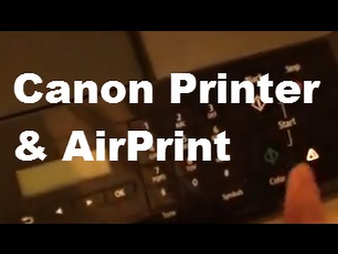 Canon Pixma: Update Printer Firmware for AirPrint