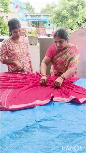 customer saree ni re design chesamu. #saree #tieanddyesarees