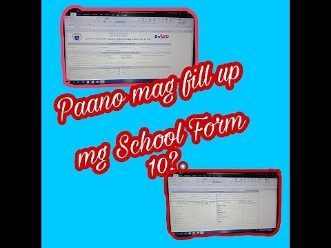 How to fill up School Form 10.