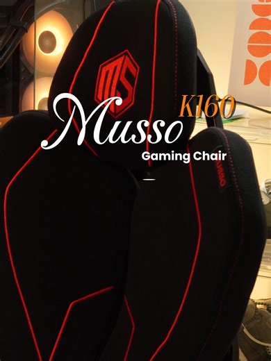 Need a real upgrade? 🪑 check this new K160 gaming chair from @mussogamingchair ` ergonomic design for long gaming & work hours ` comfy cushioning with proper back support ` adjustable height & recline for your setup ` sturdy build, clean gaming look sit better. play longer. Check my yellow basket if you want to experience this comfort too 🧺 #musso #mussoe600#mussogamingchair #gamingchair #ergonomicchair #posture