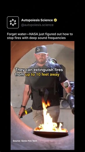 Forget water—NASA just figured out how to stop fires with deep sound frequencies