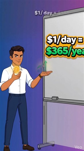 $1 Daily = $1,000,000? This Compound Interest Math Will Blow Your Mind. #finance #investing #money