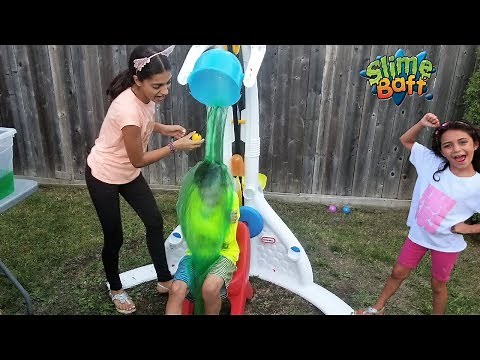 Splash Dunk Tank Challenge Family Fun Activities with HZHtube Kids Fun