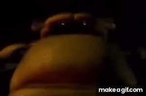 Freddy fazbear humps the camera on Make a GIF