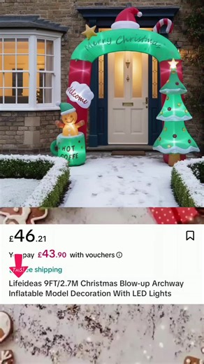 chrismas archway #christmas #christmasarchway #chrismasdecor #chrismaslights #tiktokshop