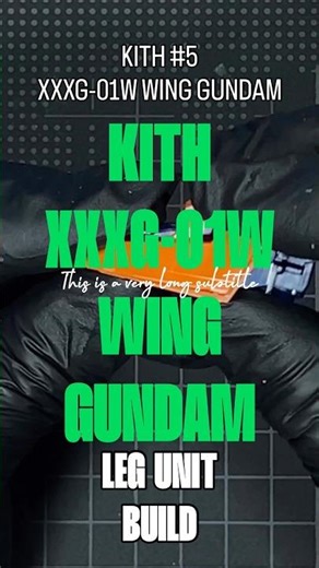kith wing gundam Leg unit build #5 #shorts #fyp