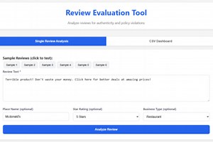 Review Analysis  | Summary Dashboard