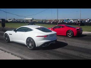 Ferrari 458 VS Jaguar F type R