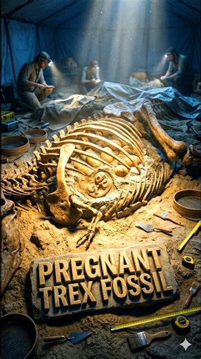 Pregnant T-Rex Fossil Found!? #Trex #pregnant