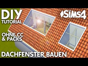 DIY Tutorial 💚 Building a Skylight in The Sims 4 without CC & Packs