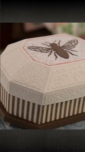 Watch this elegant paper box take shape! #cricut #diy #vintagestyle #soapboxes #svgdesigns