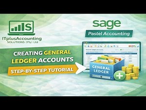 👉 Creating General Ledger Accounts in Sage Pastel Accounting | Step-by-Step Tutorial