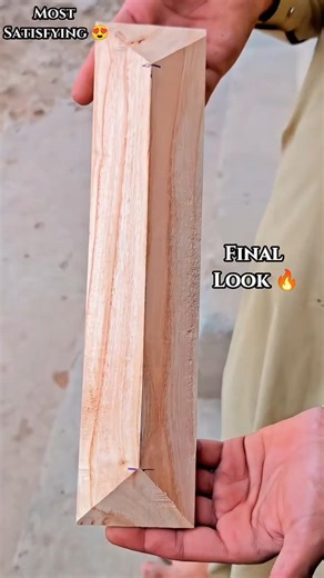 Perfect V Groove Wood Cutting 🔥 Satisfying Woodworking #shorts