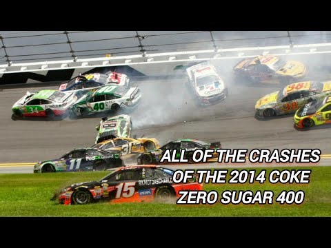 All of the crashes from the 2014 Coke Zero Sugar 400