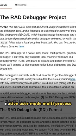 Raddebugger: native multi‑process graphical debugger in C