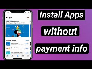 How to Download Apps from app store without payment method /install apps without payment info in ios