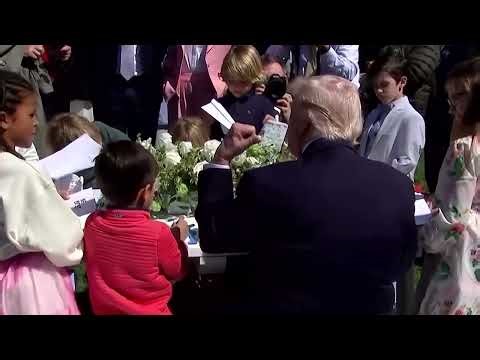 Trump tells children Biden used autopen at Easter egg event