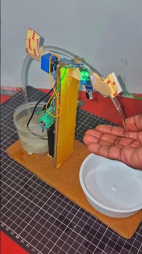 “Smart Water Dispenser DIY | No Touch Needed!” #experiment #electronics #diy