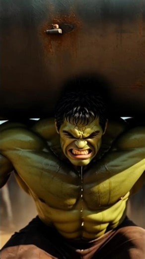 “Hulk Lifts Giant Water Tank! 💪😱 #EpicHulk #ActionShorts”