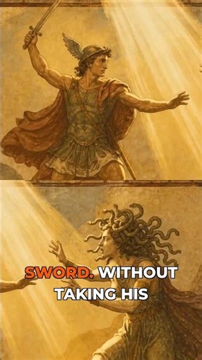 This Shield Trick Saved Perseus's Life #greekmythology #medusa #shortsmythology